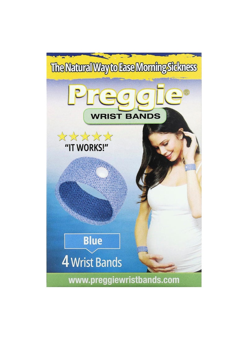 Wrist Bands, Blue, 4 Wrist Bands